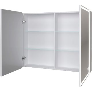 Шкаф-зеркало с подсветкой Onika Эльбрус 209004 правый 90см белый